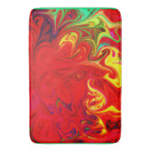 エネルギッシュ色バーストパターン バスマット (正面縦)