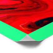 エネルギッシュ色バーストパターン ポスター (角)