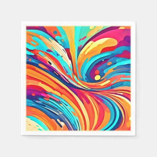 エネルギッシュ調和型枠 スタンダードカクテルナプキン (正面)