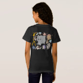 エネルギッシュ!12匹の元気な動物たち Tシャツ (裏面フル)