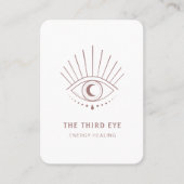 エネルギヘイラー霊気スピリチュアルホワイトビジネスカード 名刺 (正面)