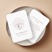 エネルギヘイラー霊気スピリチュアルホワイトビジネスカード 名刺