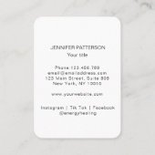 エネルギヘイラー霊気スピリチュアル名刺 名刺 (裏面)