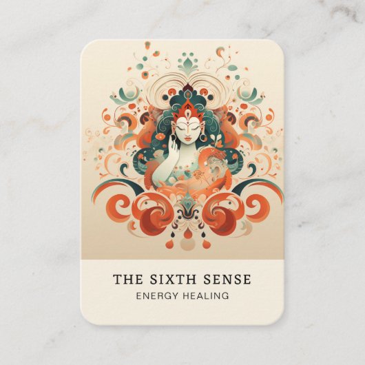 エネルギヘイラー霊気スピリチュアル名刺 名刺 (正面)