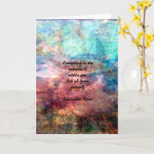 エネルギーおよび宇宙についてのRumiの高揚の引用文 カード (黄色い花)