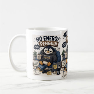 エネルギーがないペンギン メンタルはバケーション中 CozyPenguin コーヒーマグカップ