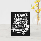 エネルギーが合わない時はオフ 面白いハム カード (黄色い花)