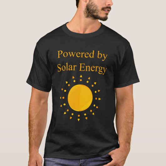 エネルギーで動太陽のく Tシャツ (正面)