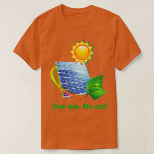 エネルギーに太陽の関するアートワーク2 Tシャツ (デザイン正面)