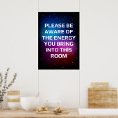 エネルギーに気をつけてください ポスター (キッチン)