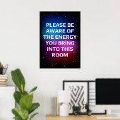 エネルギーに気をつけてください ポスター (ホームオフィス)