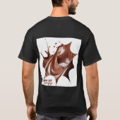 エネルギーのスプラッシュ – 朝のホットコーヒー Tシャツ (裏面)