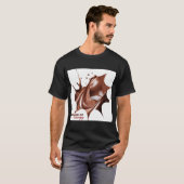 エネルギーのスプラッシュ – 朝のホットコーヒー Tシャツ (正面フル)