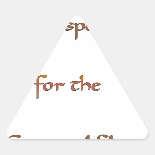 エネルギーの中の力 三角形シール (正面)