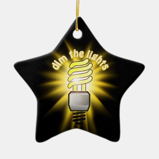 エネルギーの光救を暗くする セラミックオーナメント (正面)