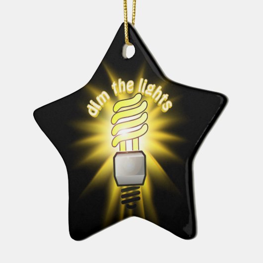 エネルギーの光救を暗くする セラミックオーナメント (左)