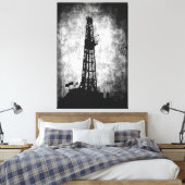 エネルギーの掘削 キャンバスプリント (インサイチュ (寝室))