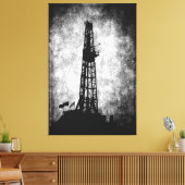 エネルギーの掘削 キャンバスプリント (インサイチュ (リビング))