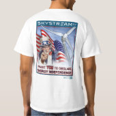エネルギーの自給Skystream Tシャツ (裏面)