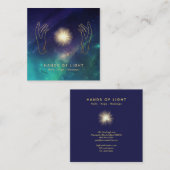 *~*エネルギーは宇宙に宇宙星をライト渡します スクエア名刺 (正面/裏面)