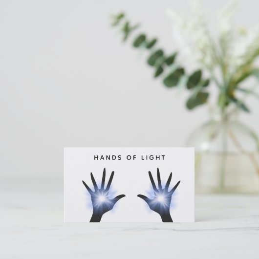 *~*エネルギーは霊気に治療の軽い星を渡します 名刺 (スタンド正面)