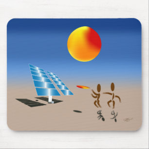 エネルギーを削太陽のぐ マウスパッド