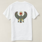 エネルギーを守れ ホルスアイ エジプトのシンボル デザイン Tシャツ (デザイン裏面)