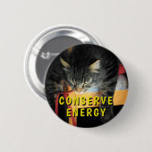 エネルギーを気難しい天使の方法節約して下さい! ミーム 缶バッジ (正面&裏面)