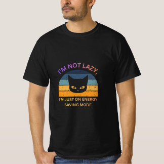 エネルギーを節約モード中です 冗談のレトロC Tシャツ