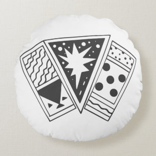 エネルギーを高める鋭い角線 ラウンドクッション