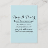 *~*エネルギーエネルギー治療手の光線は直します 名刺 (裏面)
