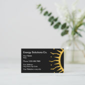 エネルギーテーマの日曜日光線 名刺 (スタンド正面)