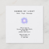 *~*エネルギーハンドボール|ライト霊気の修復 スクエア名刺 (裏面)