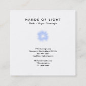 *~*エネルギーハンドボール+ライト霊気ヒーリング スクエア名刺 (裏面)