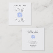 *~*エネルギーハンドボール+ライト霊気ヒーリング スクエア名刺 (正面/裏面)