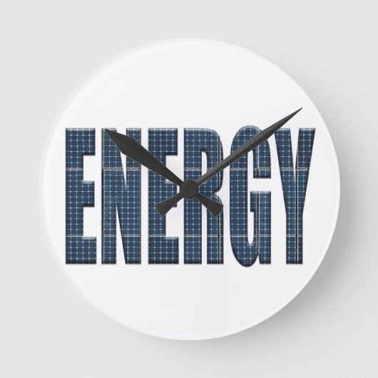 エネルギーパ太陽のネル ラウンド壁時計 (正面)
