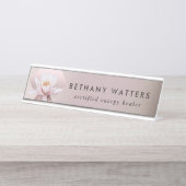 エネルギーヒーラーカウンセラーロータスダスティバラ勾配 デスクネームプレート (正面)