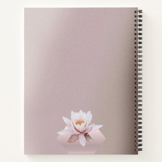 エネルギーヒーラーカウンセラーロータスダスティバラ勾配 ノートブック (裏面)