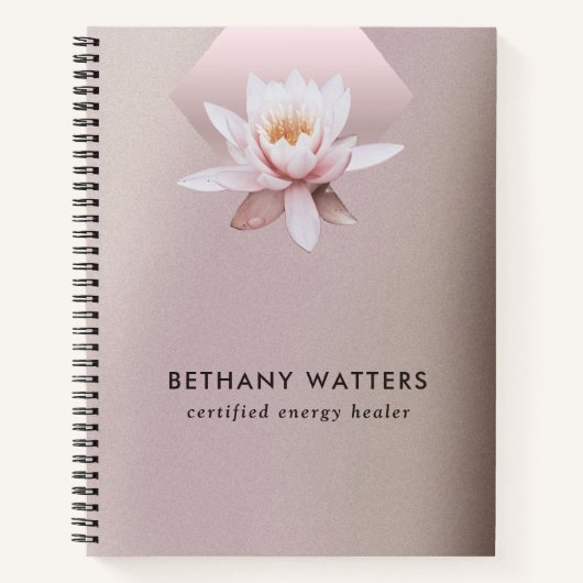 エネルギーヒーラーカウンセラーロータスダスティバラ勾配 ノートブック (正面)