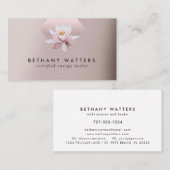 エネルギーヒーラーカウンセラーロータスダスティバラ勾配 名刺 (正面/裏面)