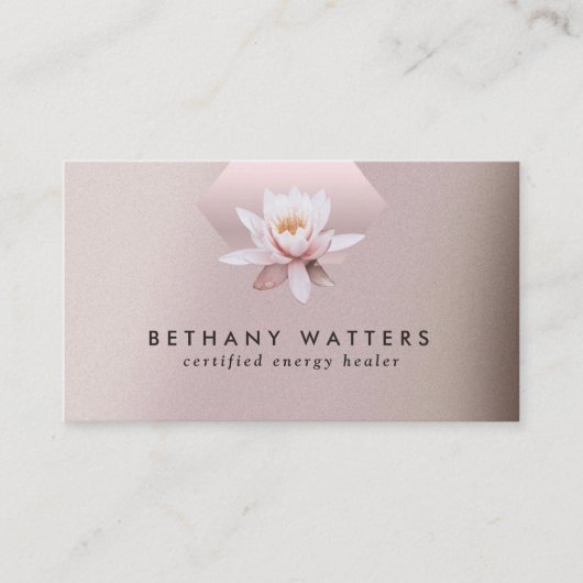 エネルギーヒーラーカウンセラーロータスダスティバラ勾配 名刺 (正面)