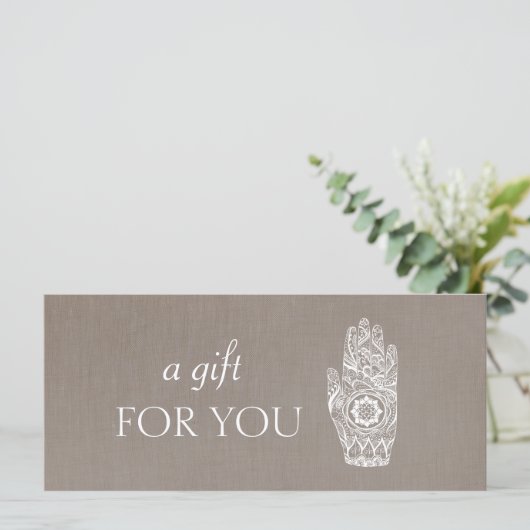 エネルギーヒーラーヘンナロータスギフト券2 (スタンド正面)