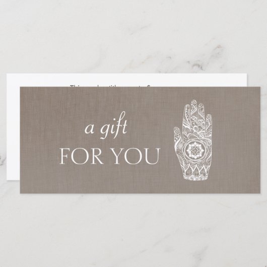 エネルギーヒーラーヘンナロータスギフト券2 (正面/裏面)