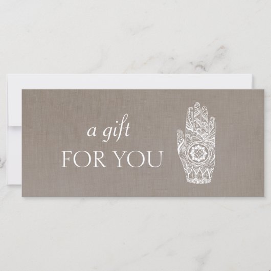 エネルギーヒーラーヘンナロータスギフト券2 (正面)