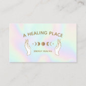 エネルギーヒーラーホログラフィックハンドムーン相 名刺 (正面)