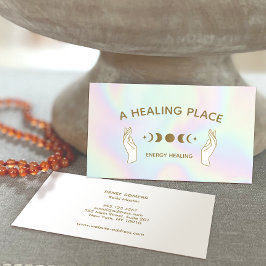 エネルギーヒーラーホログラフィックハンドムーン相 名刺