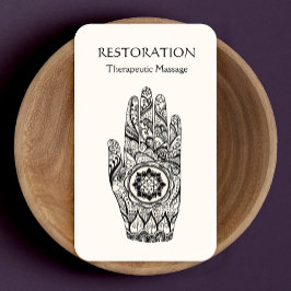 エネルギーヒーラーロータスフラワーハンド名刺 名刺