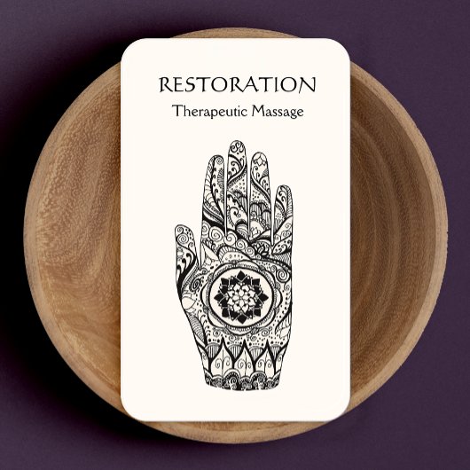 エネルギーヒーラーロータスフラワーハンド名刺 名刺