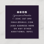 エネルギーヒーラー占い師マジカルアイスターズ スクエア名刺 (裏面)