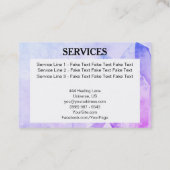 *~*エネルギーヒーラー霊気クリスタルヨガ霊気マスター 名刺 (裏面)